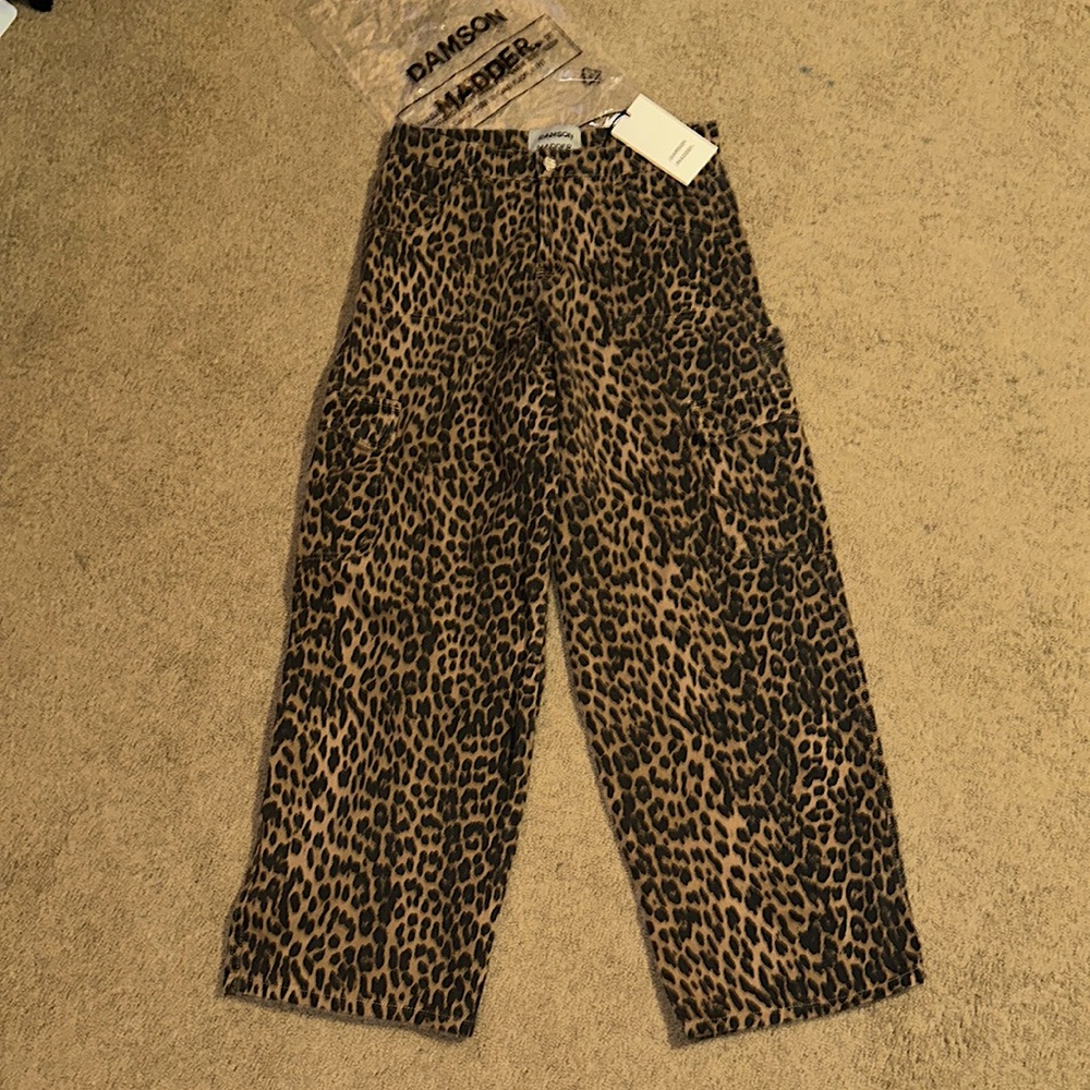 Damson Madder Dion Jean- Leopard Cargo Jean. Size 14. Never worn, brand new
